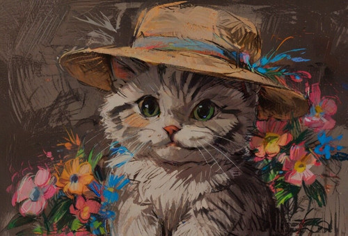 Aceo miniature art print - miniature, *art