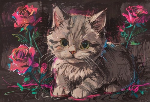Aceo mini tiny art print - aceo, print*