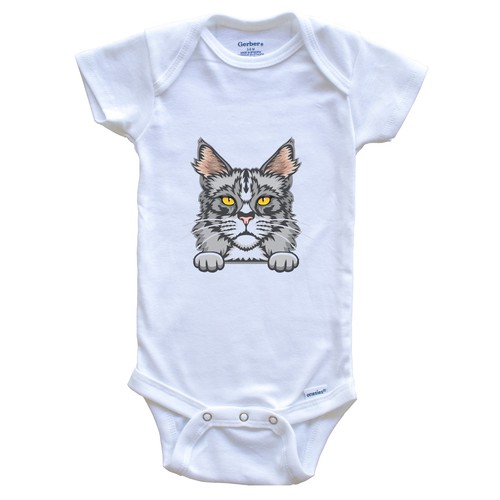 Maine coon cat popping fun - maine,